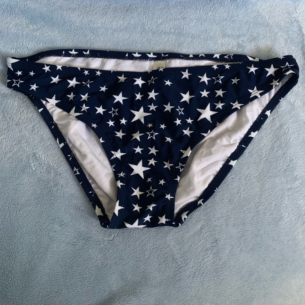 NWOT Navy/White Star Swim Bottom Size M